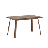 Asiago Solid Smoked Oak 1.4m Dining Table with Milano Chairs - Pendle Village Furniture
